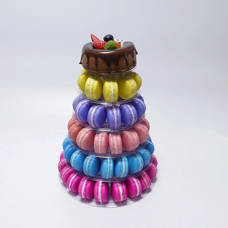 10sets 6 Tiers Macaron Display Stand Macaron Tower for Wedding Birthday Cake Decorating Tools Bakeware