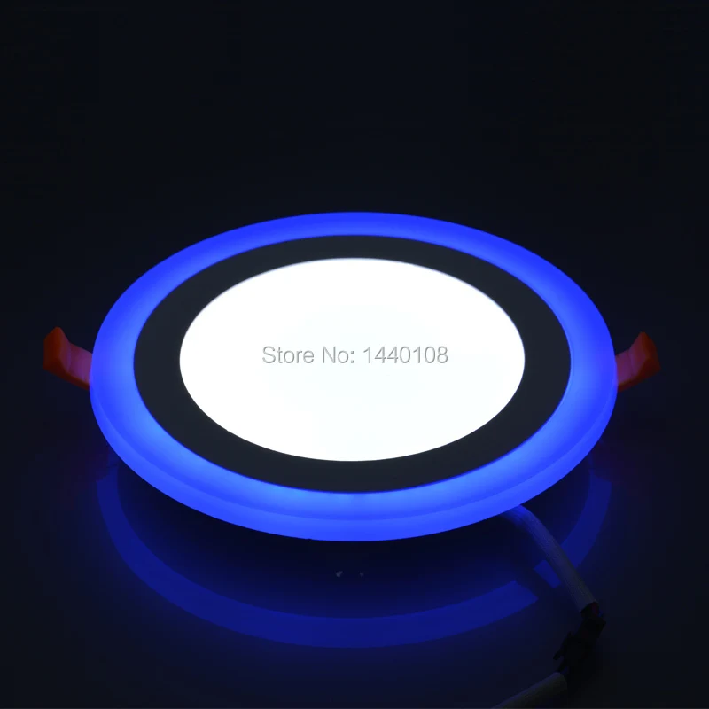 12w LED Panel Lamp AC85-265V Double Color SMD3528/2835 LED Recessed Ceiling Flat Panel Light Downlight 20pcs