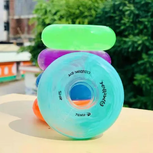 Imagen 1 del producto Rueda Slalom de rebote alto 85A, con 72mm, 76mm, 80mm, moda FSK, transparente, para SEBA, KSJ, WFSC, hui, HV, HL