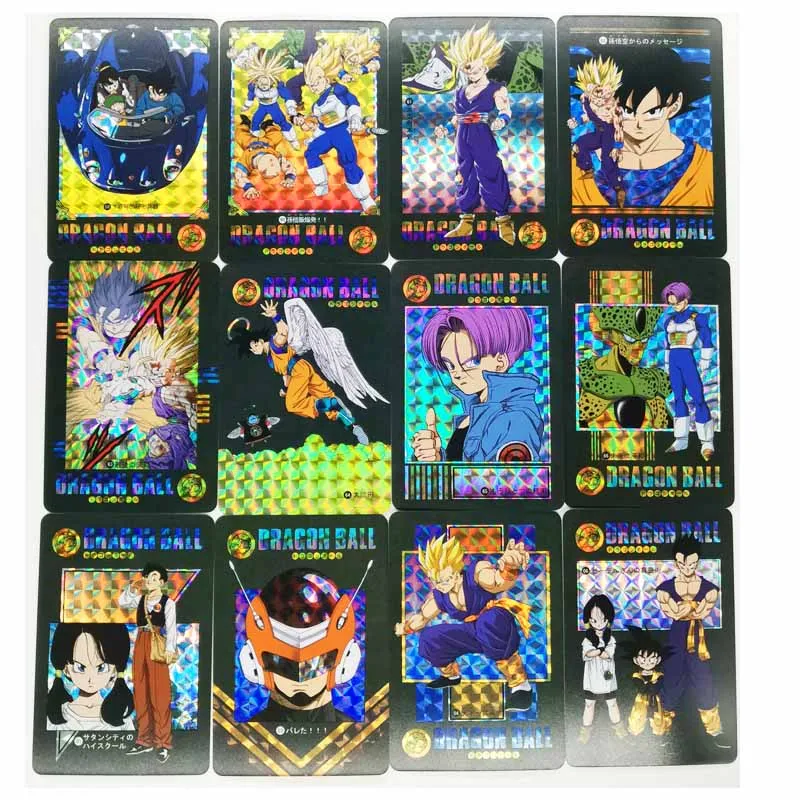 54pcs/set Dragon Ball Z GT Stormy Situation No.6 Super Saiyan Heroes Battle Ultra Instinct Goku Vegeta Game Collection Cards