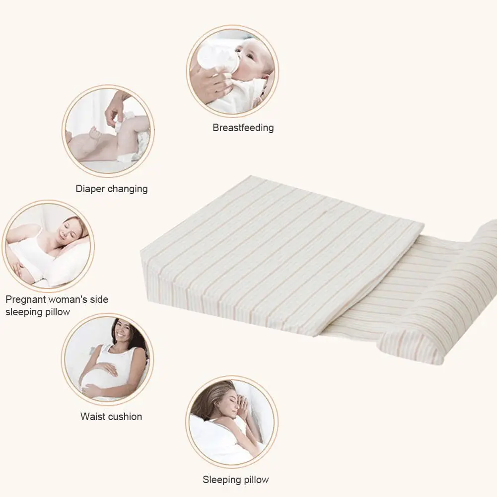 Baby Wedge Pillow Anti Baby Spit Milk Crib Cot Sleep Positioning Wedge Anti-Reflux Cushion Cotton Pad Mat