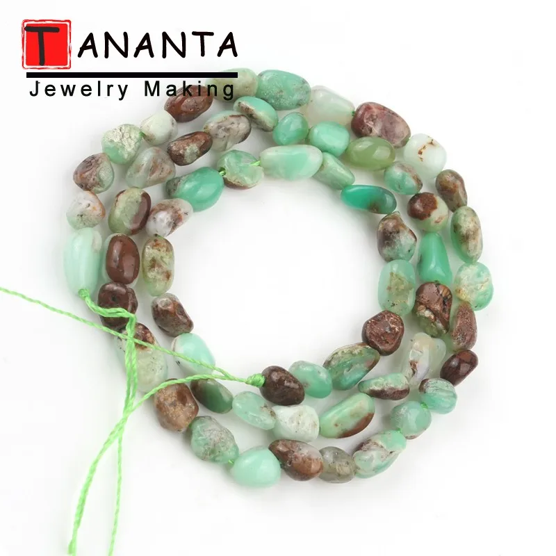 5-7 mm Natual Irregular Chrysoprase Australia Jades Stone Beads For Jewelry Making Loose Spacer DIY Bracelet Necklace 15 inch