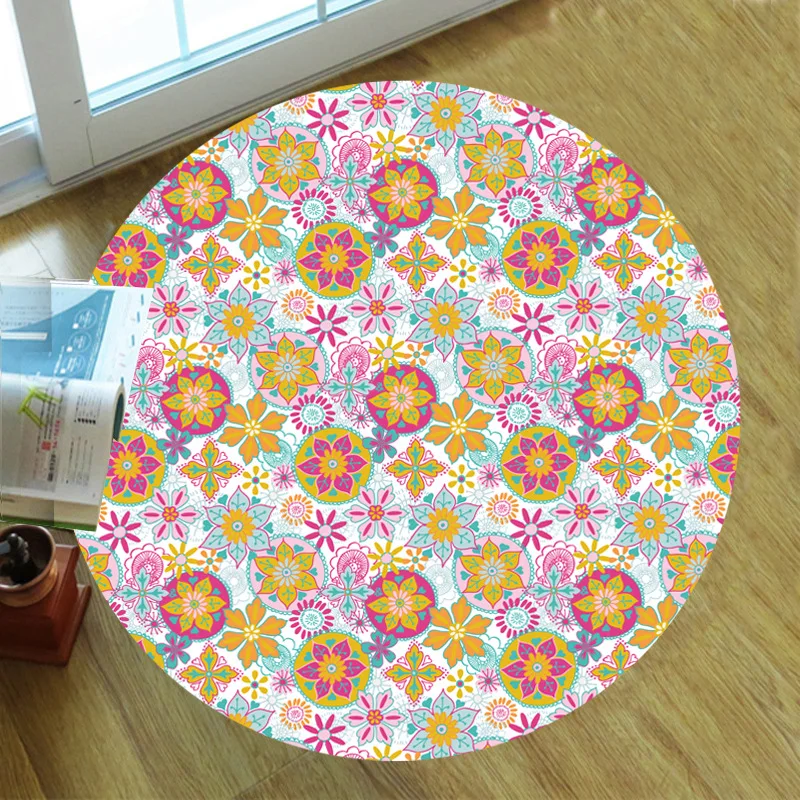 Vintage flowers carpet Square Anti-Skid Area Floor Mat 3D Rug Non-slip Mat Dining Room Living Room Soft Bedroom Carpet 12