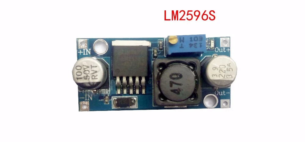 3pcs Ultra-small LM2596 power supply module DC / DC BUCK 3A adjustable buck module regulator ultra LM2596S 24V switch 12V 5V 3V