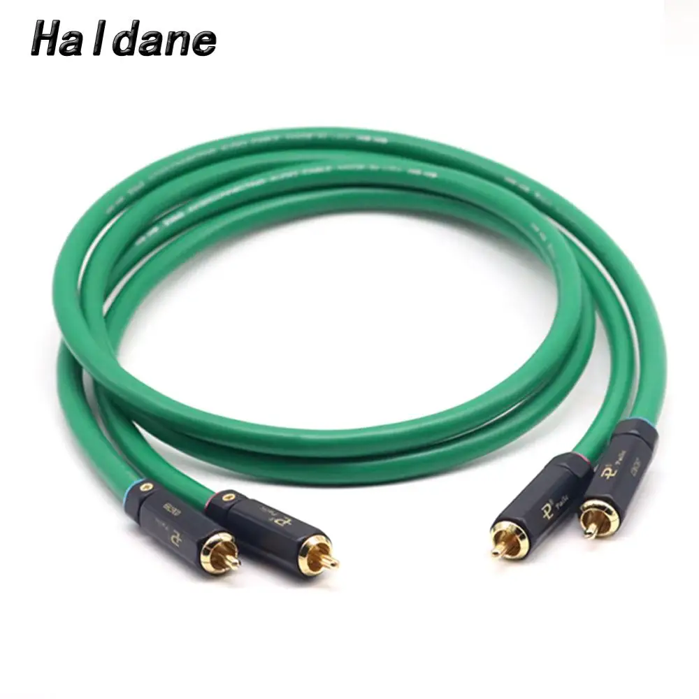 

Haldane HIFI 2RCA Cable Audio Interconnect Cable 2328 Gold Plated 2RCA Cable High Quality 7N OFC RCA Male to Male Audio Cable