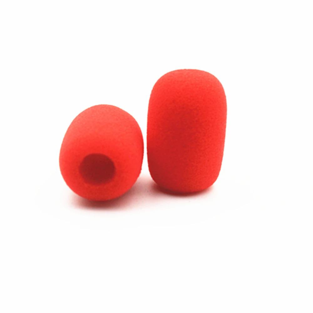 20 Pcs Headset Microphone Windscreens, Foam Microphone Covers Mic Windscreens Windshields for Desktop Mic 11mm Hole 40mm Length