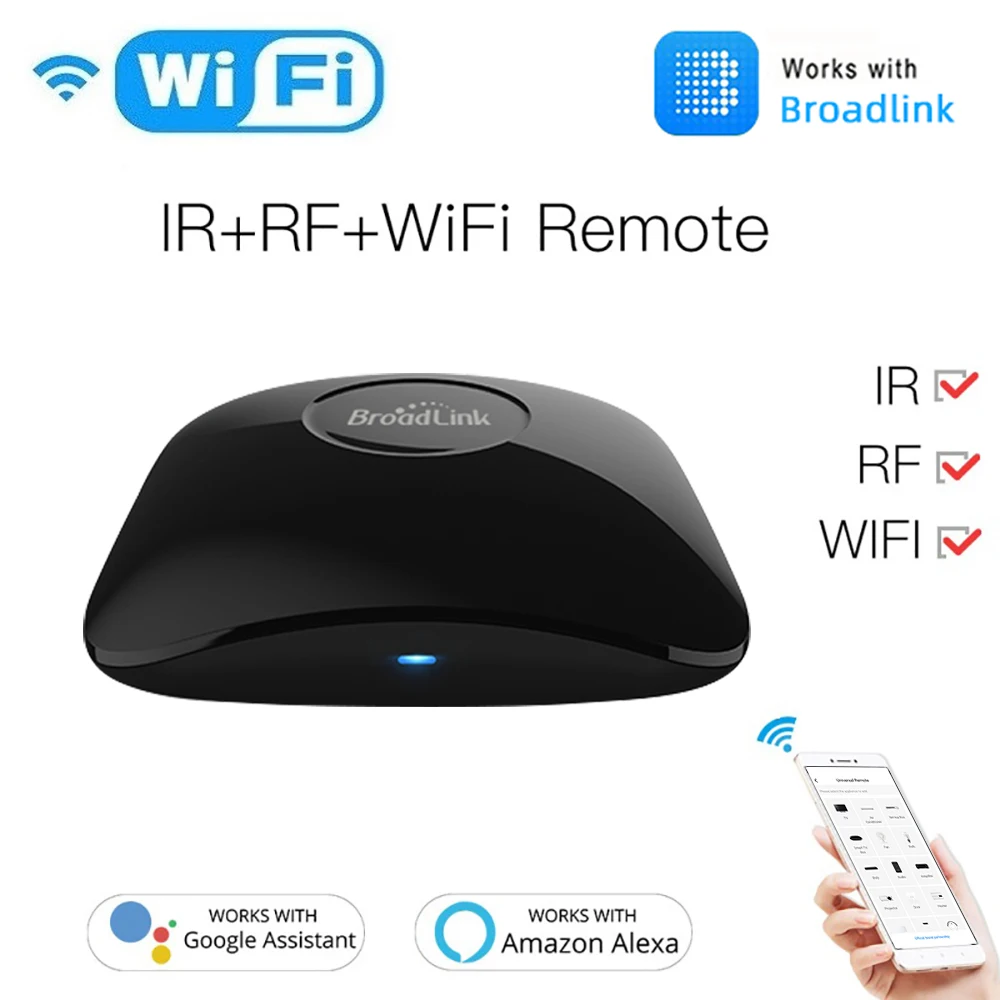 Commutateur WiFi RF IR, télécommande universelle RM4 Pro RM, Mini contrôleur intelligent, application Broadlink, voix Via Alexa Google Home Assistant
