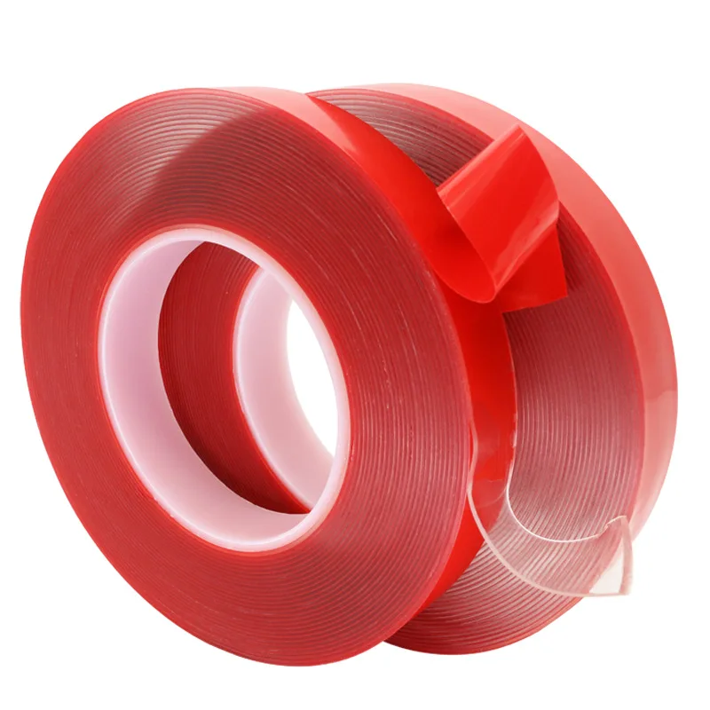 Rollo de cinta adhesiva de doble cara, transparente, fuerte, sin rastro, acrílico, reutilizable, impermeable, para mejorar el hogar, 6/8/10/12MM,