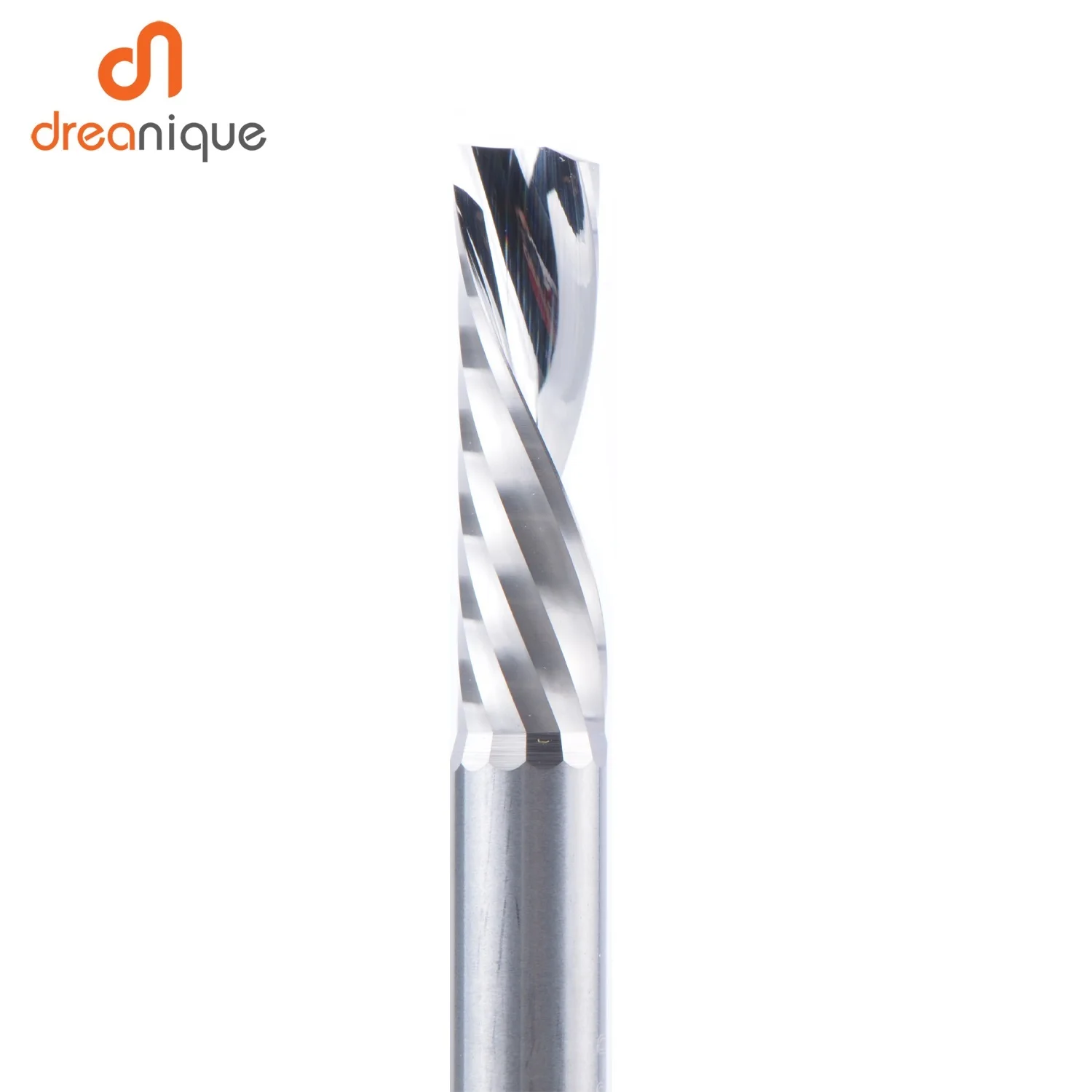 Imagem -03 - Aaaaa Única Flauta Espiral Fresa 3.175 Haste Espiral Moinho de Alumínio Cnc Gravura 3d Escultura Bit para Trabalhar Madeira para Baixo Corte 1pc