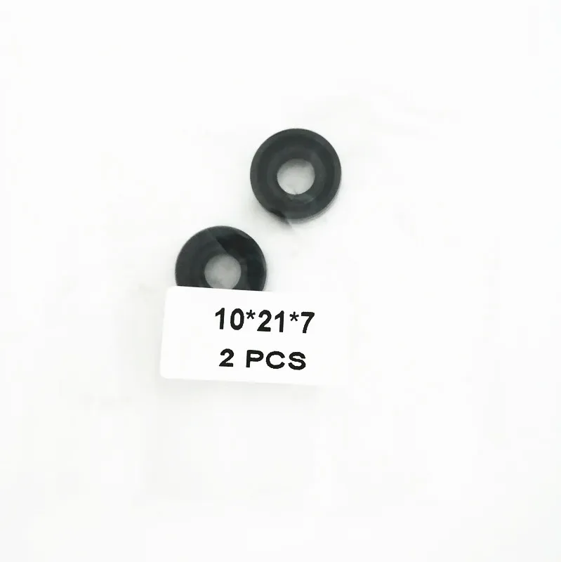 2 PCS 10*21*7 TC Shaft Oil Seal Nitrile Covered Double Lip With Garter Spring