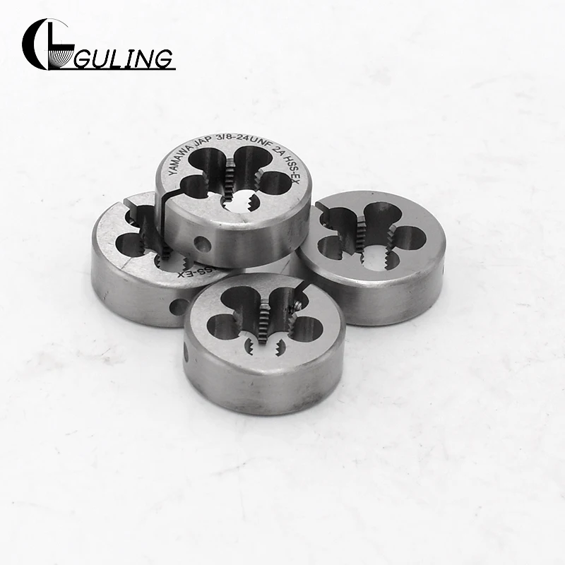 GULING – matrice de filetage rond HSSE, filetage fin, taille du robinet M3-M14 filetage main gauche, outil pour l'usinage Durable 1 pièces