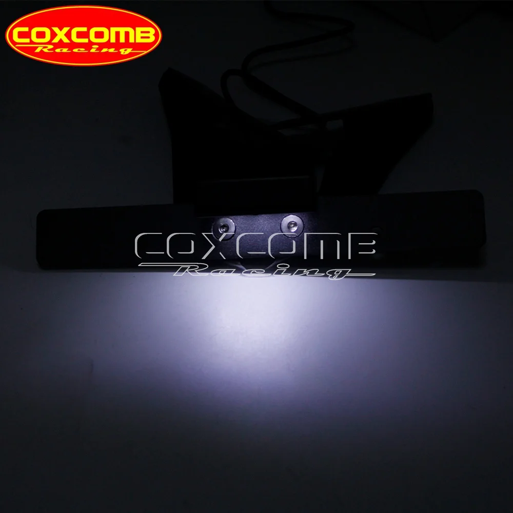 دراجة نارية الألومنيوم نك الذيل الأسود مرتبة الحاجز مزيل جبل أطقم لوحة ترخيص قوس ث/LED لسوزوكي GSX-R 1000 2009-2016 #5