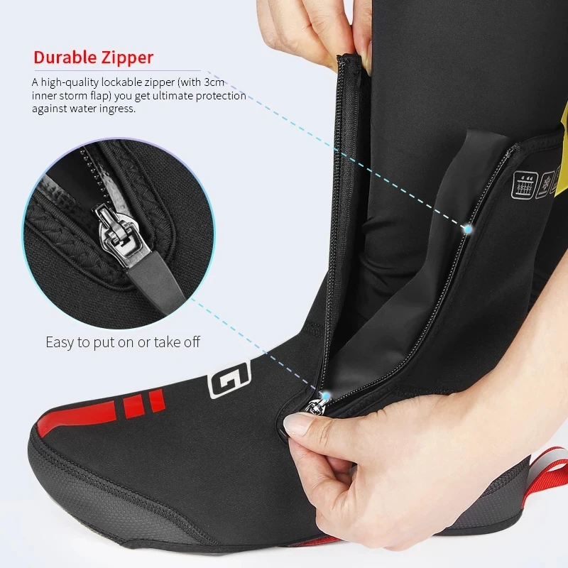 Cycling shoe covers Silicone warmth and thick winter protection overshoes waterproof copriscarpe ciclismo