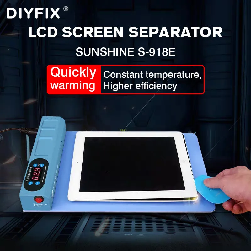 Sunshine S-918E Multi-Function Disassembly Screen Splitter Heating Stage Separator Pad Adjustable Temperature Phone Repair Tool