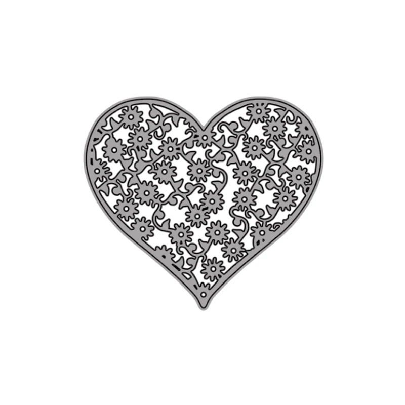 

Cutting Dies Heart Shape Inlaid Pattern For DIY Scrapbooking Embossing Album Paper Cards Dies 2021 New
