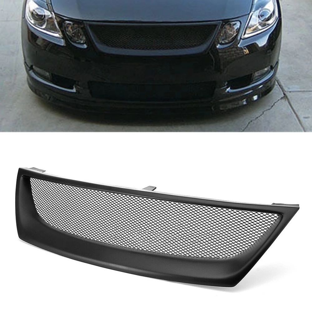 Grill Front Grille For Lexus GS GS300 GS350 GS430 GS450h 2006-2007 Sedan 4-Door F Sport Fiberglass Upper Bumper Hood Mesh Grid