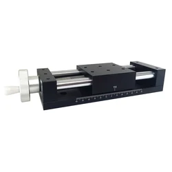 X Axis 50/100/150mm Travel translation stage Manual Linear Stage Displacement Platform Optical Sliding Table PT80-50/100/150