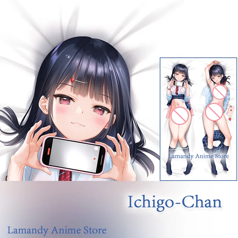 Dakimakura Anime Mignon ichigo-chan Double Sided Print Pillowcase Life Size Body Pillow Cover