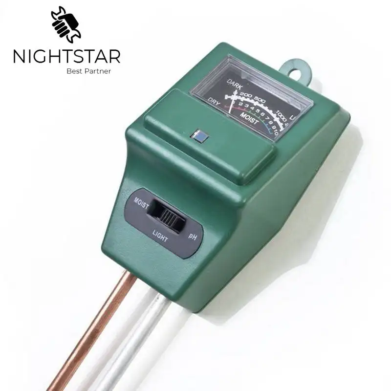 

3 in 1 PH Tester Soil Water Moisture Light Analized Test Meter Detector Plant Flower PH Meters for Garden / Farm / Lawn