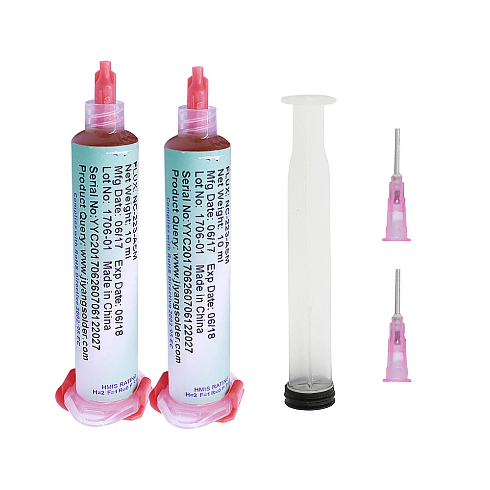 10cc NC-559-ASM 223 218 Solder Paste Welding Oil Flux For Reballing Repair Soldering Welding Paste With Syringe Plunger Nozzles