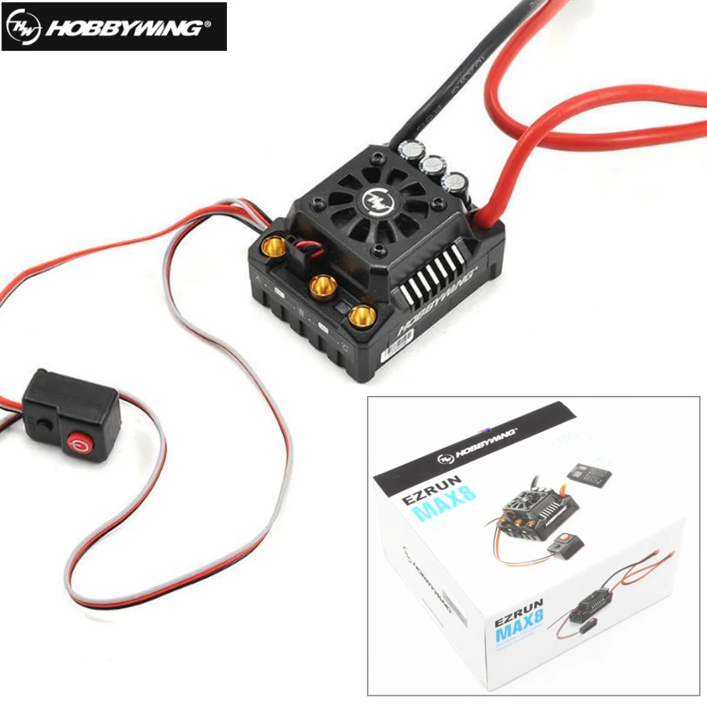 Hobbywing EZRUN Max8 V3 150A Impermeabile Brushless ESC TRX SPINA Per RC 1/8 Traxxas E-REVO Vertice Traxxas HPI Savage Thunder tigre