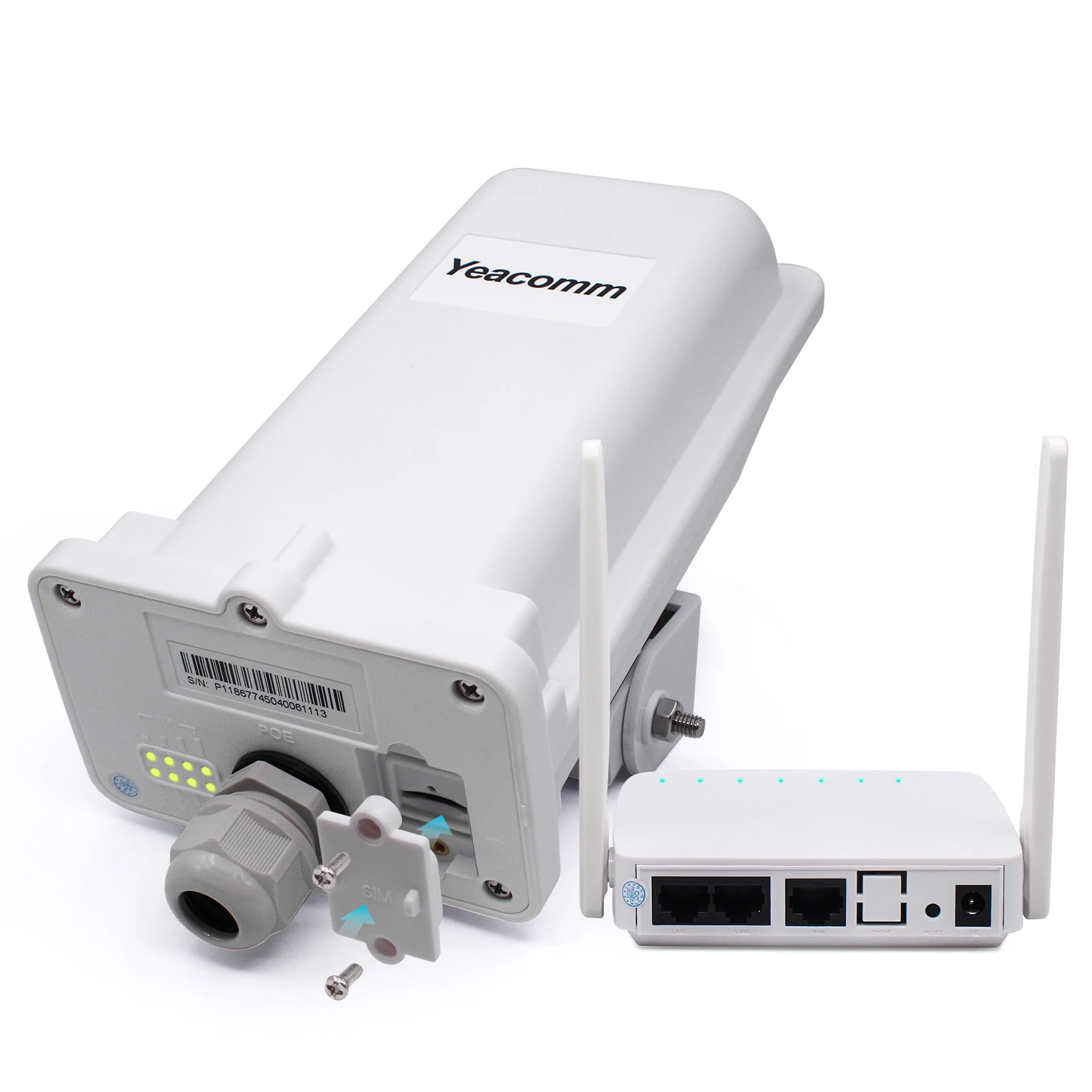 

Yeacomm YF-P11K 4G CPE WIFI KIT outdoor LTE Router and Indoor WIFI AP