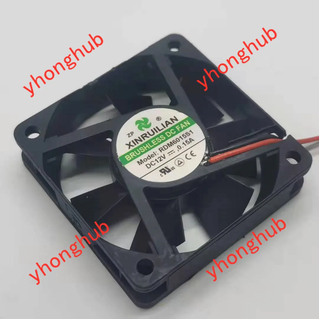 

Xinruilian RDM6015S1 DC 12V 0.15A 60x60x15mm 2-Wire Server Cooling Fan