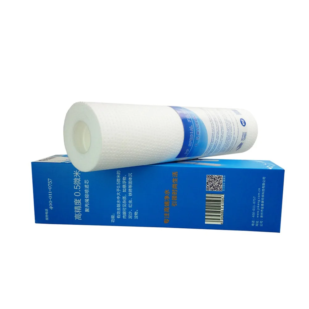 2 stücke 10 Zoll PP Baumwolle Akupunktur 0,5 Micron Sediment Filter Wasserfilter Gemeinsame Front Filter Patrone Aquarium – Detail 6