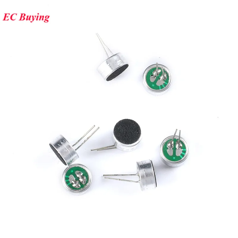 2Pcs-100Pcs 9x4.5mm 9745 Microphone 60dB MIC Condenser Electret Microphone with 2 Pin Pick-up 9mm*4.5mm MP3 Accessories