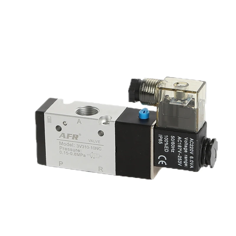 Pneumatic Valve Solenoid Valve 3V310-10-NC Normally Closed  220V 24V AC DC 12V 24V AC380V Solenoid Valve