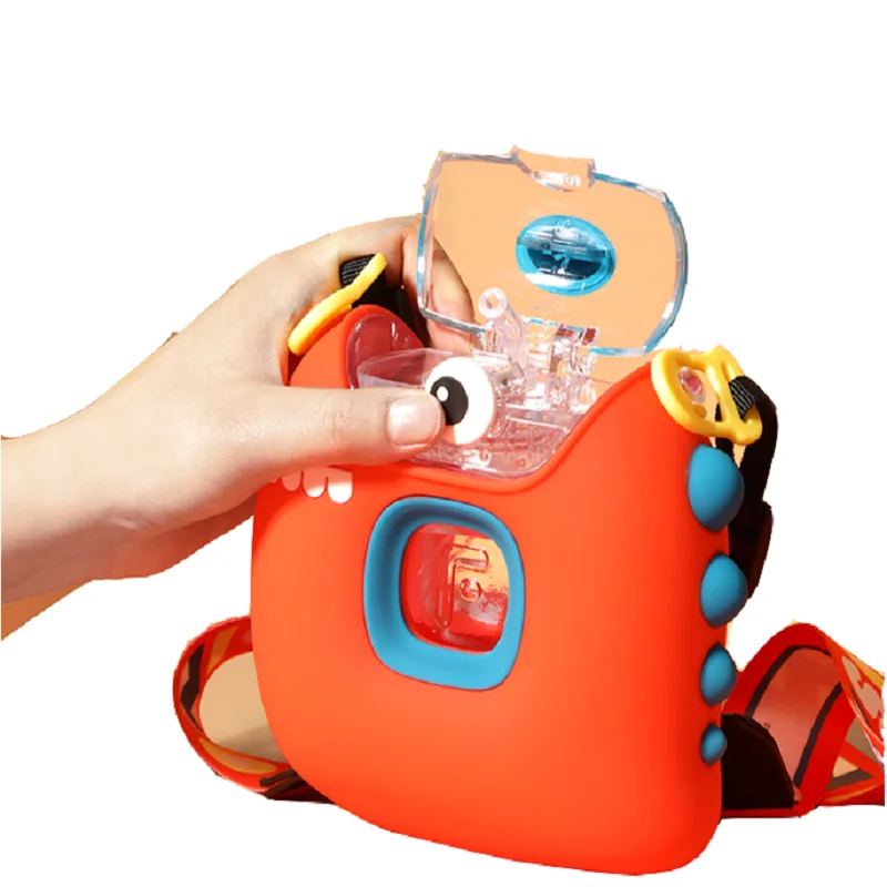 Children's Straw Cup Doughnut Water Cup Little Dinosaur Summer Slung Kettle Special For Kindergarten