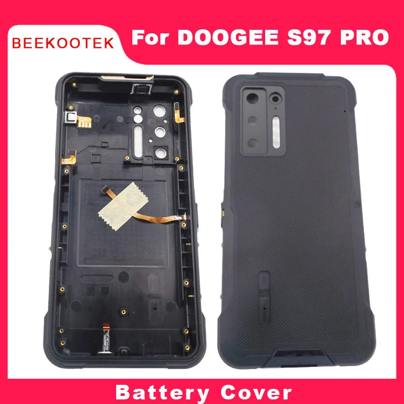 New Original DOOGEE S97 Pro Battery Back Cover Fingerprint Receiver Repair Replacement Accessories For Doogee S97 Pro Smartphone