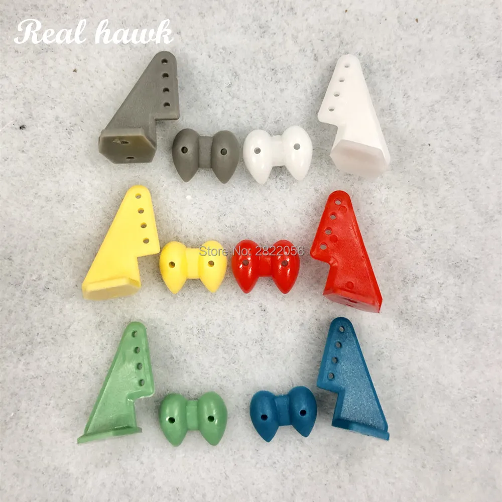 10 Sets/lot 6 color Without Screws Pin Horns 20x27 4hole L20xH27 RC Airplanes Parts Electric Planes For Aeromodelling RC parts