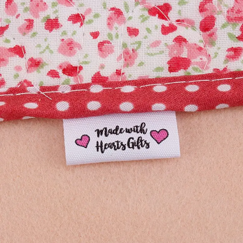 

Customized Sewing Labels, Personalized Tags, Your Name or Logo, White Fabric, for Clothing, Washable, Non-Fading, Md5059