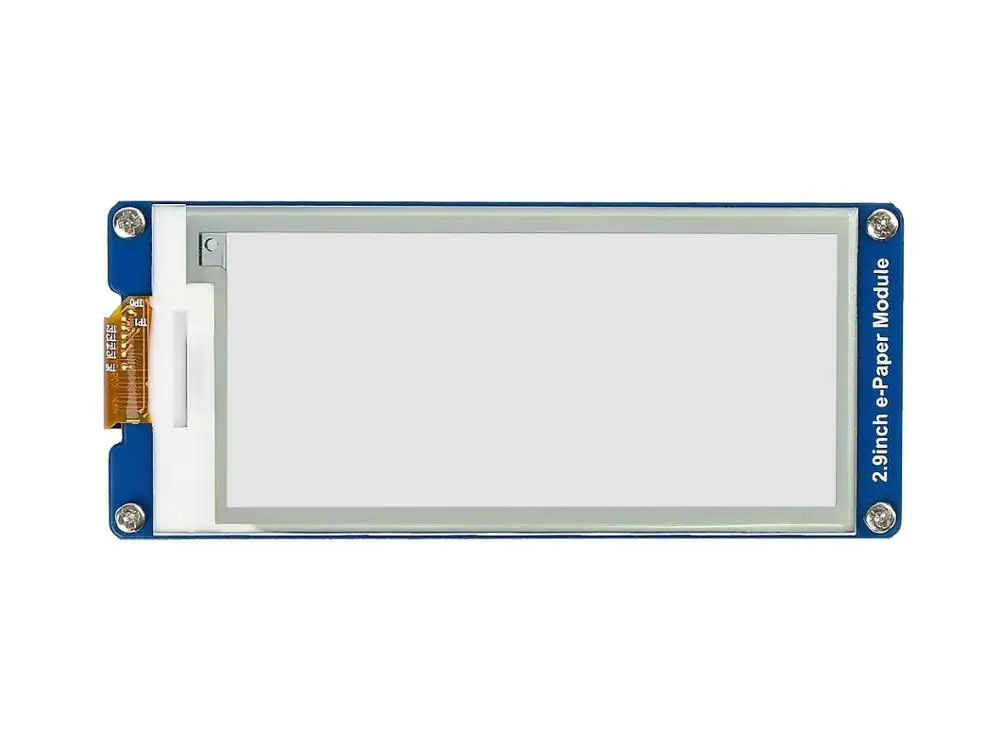 2.9inch E-Ink Display Screen 296x128 E-Paper Module SPI Support Partial Refresh Ultra Low Power Consumption Wide Viewing Angle