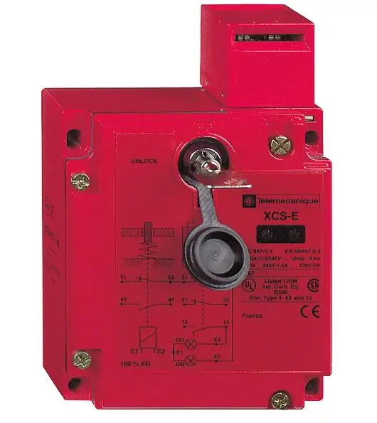 

XCSE8512 Metal safety switch XCSE - 3 NC - slow break - 2 entries tapped M20 - 24 V