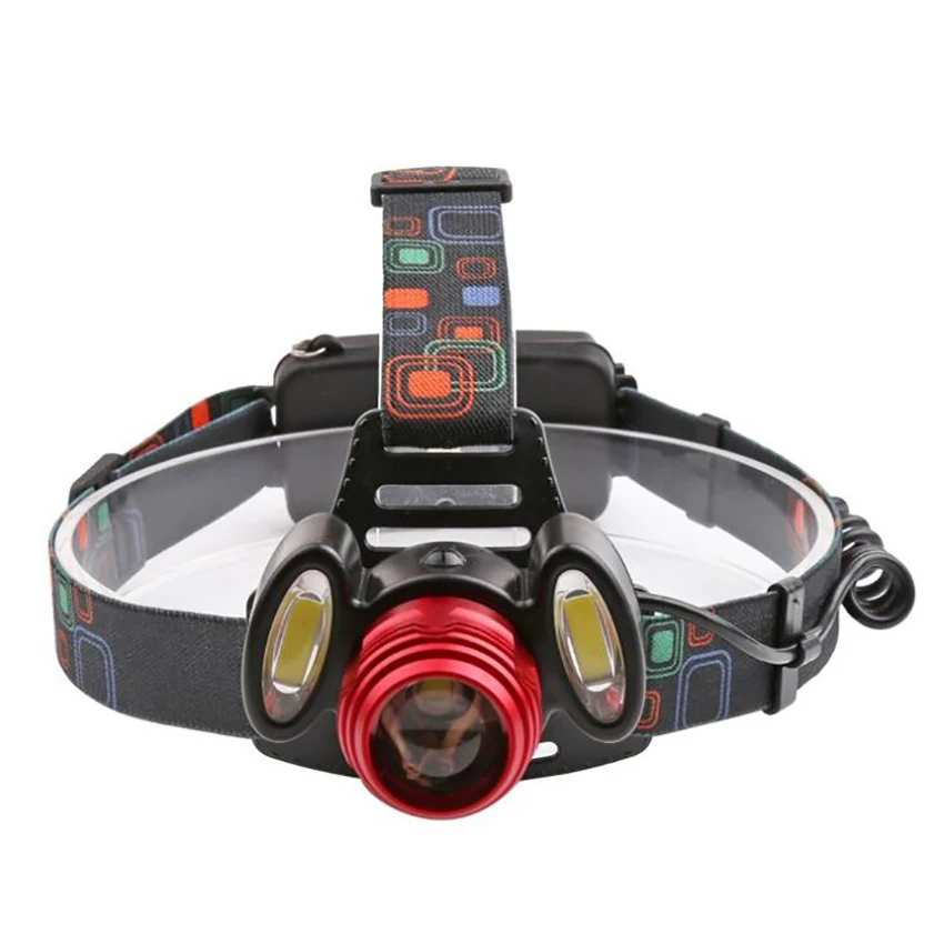 T6 LED Headlamp Super Bright USB Rechargeable Headlight Rotate Zoomable, 4 Mode, Sensor Headlight Waterproof for Outdoor Fishing