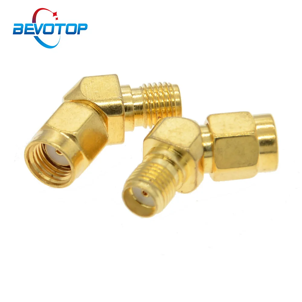 10 PCS/lot 45 Degree Adapter Connector for FPV Race Goggle Antenna Converter RP-SMA Male to SMA Female 135 Degree Adapter