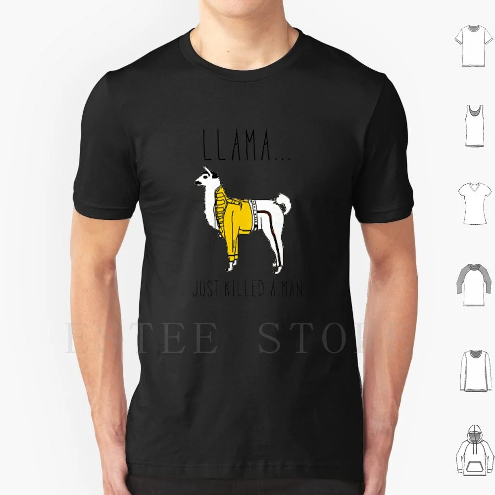 Llama T Shirt DIY Big Size 100% Cotton Llama Queen Bohemian Rhapsody Music