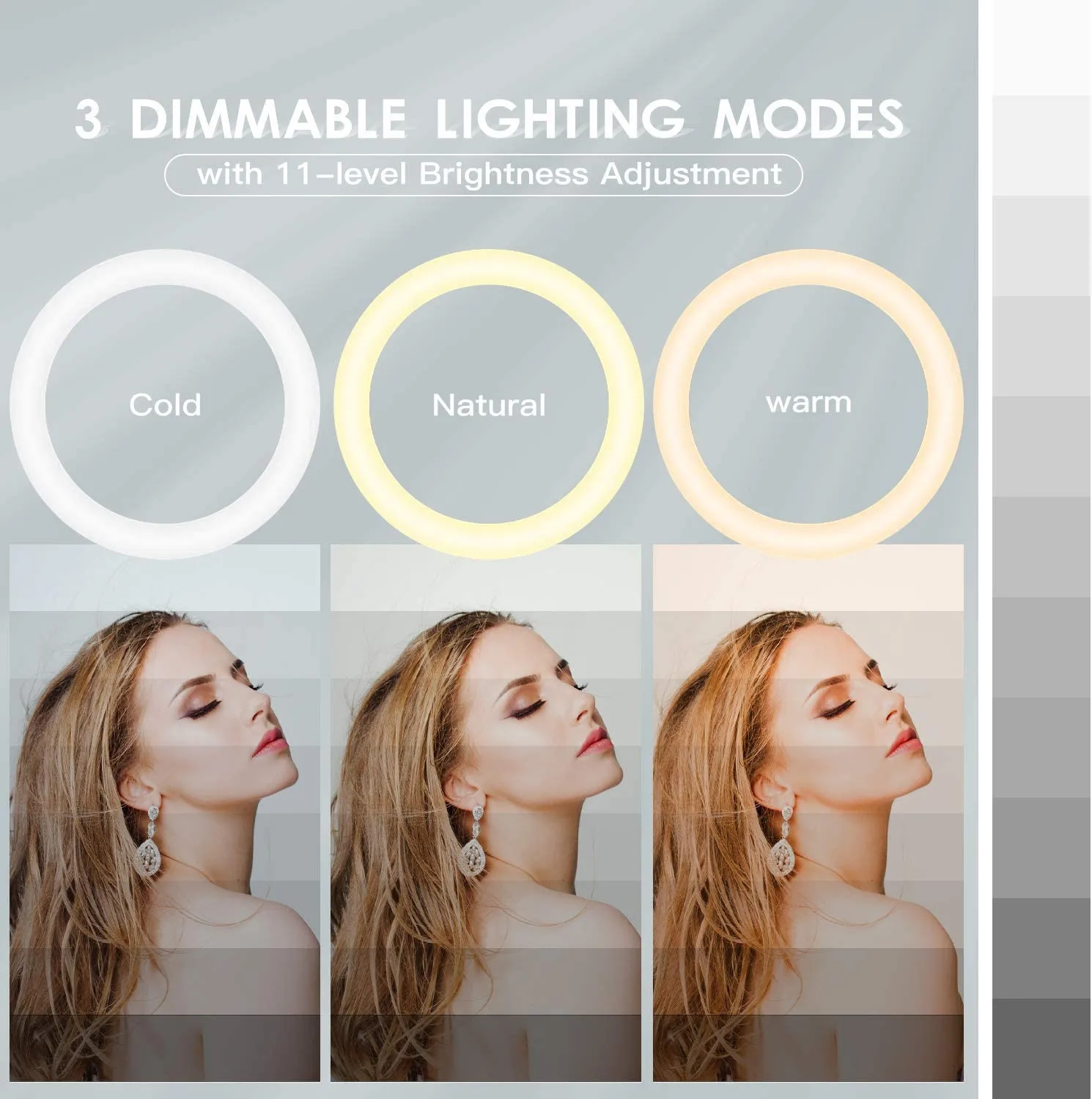 26 Cm Led Light Ring with Tripod for Mobile Support Studio Clamp Selfie Ring Light Rim for Photography Ringh Rong Lite Lighting