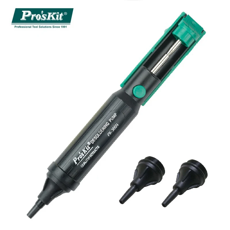 Pro'skit Proskit 8PK-366N-G Suction Tin Solder Suckers Desoldering Gun Soldering Iron Pen Hand Tools Desoldering Pump