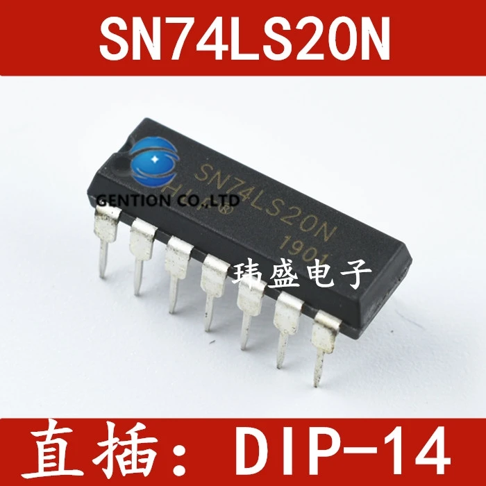 10 шт., HD74LS20P SN74LS20N 74LS20 DIP-14, logic chip в наличии 100%, новый и оригинальный