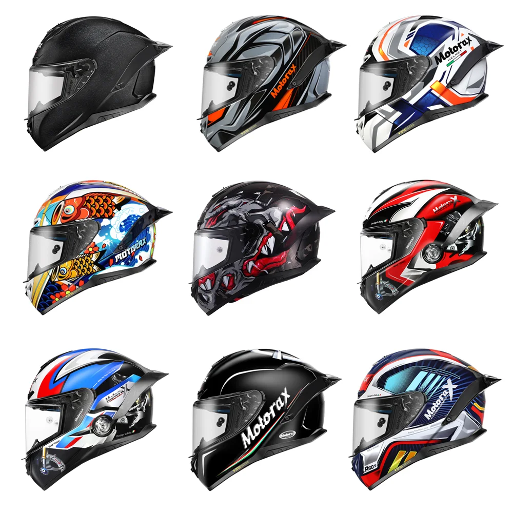 MOTORAX รถจักรยานยนต์การรับรอง DOT Casco Moto Motocross Racing Four Seasons Casque Moto Off-Road หมวกกันน็อก Casco