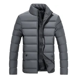 Veste à col montant en coton chaud pour homme, manteau optique décontracté, printemps, automne, hiver