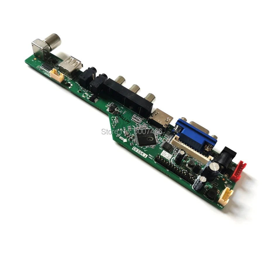 Imagem -05 - Vga av Usb 30 Pinos Lvds Faça Você Mesmo Kit 1440*900 Matriz para Lm190wx1 Lm171w02 Lm171wx3 2ccfl Lcd Monitor Placa Controlador Universal