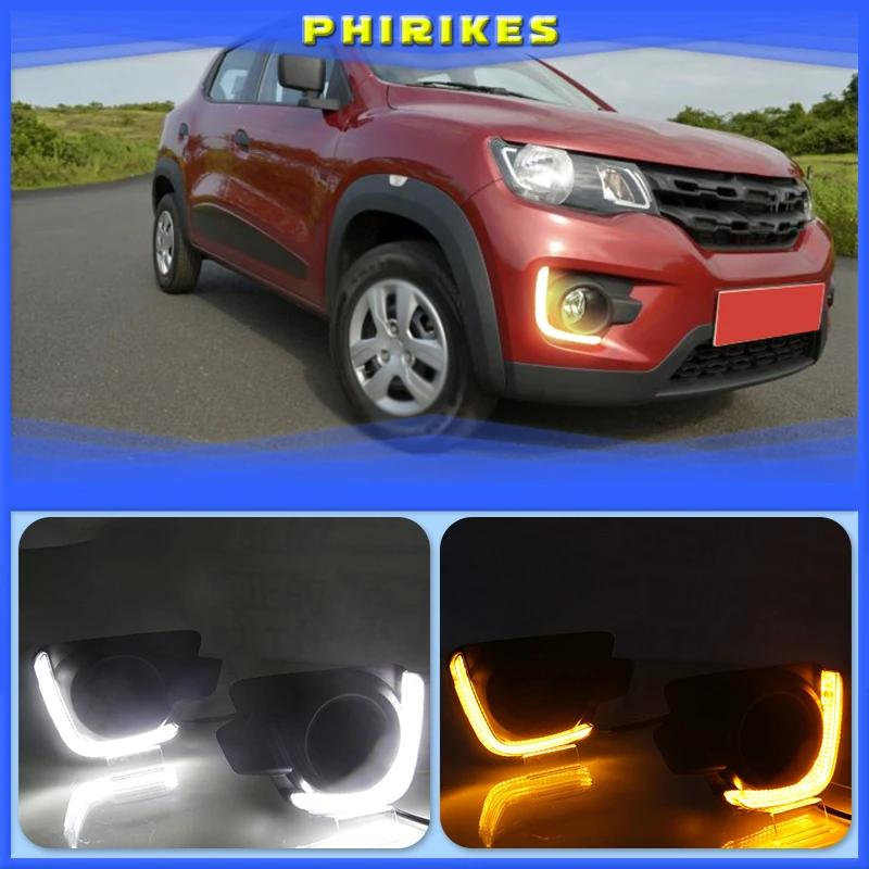 

2Pcs For Renault Kwid 2017-2019 LED Fog Lamp DRL Daytime Running Light