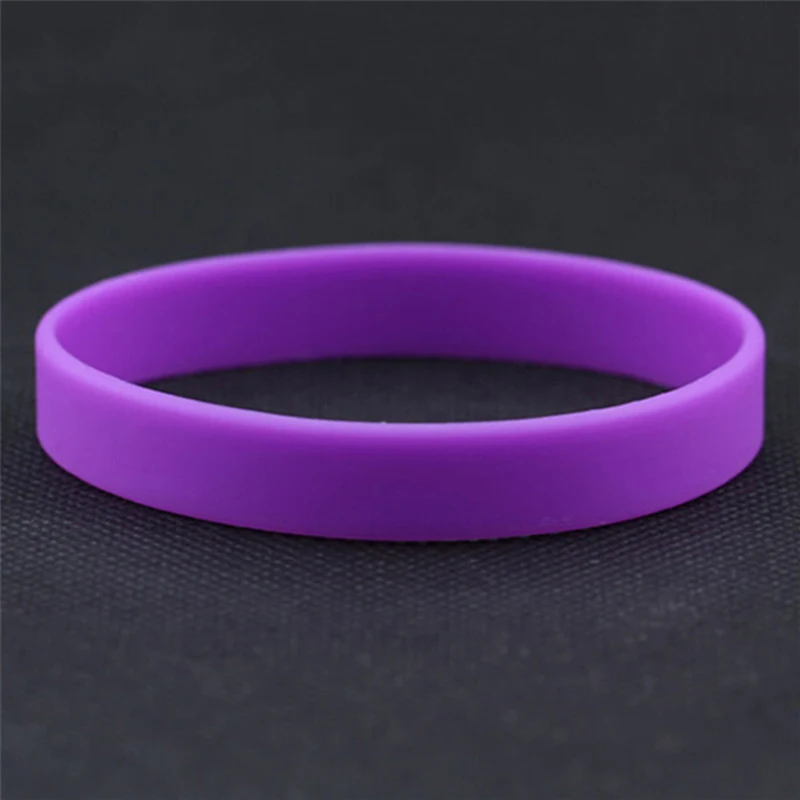 Silicone Rubber Wristband Flexible Wrist Band 12 Colors Cuff Bracelet Sports Casual Bangle For Women Men Wholesale Браслет