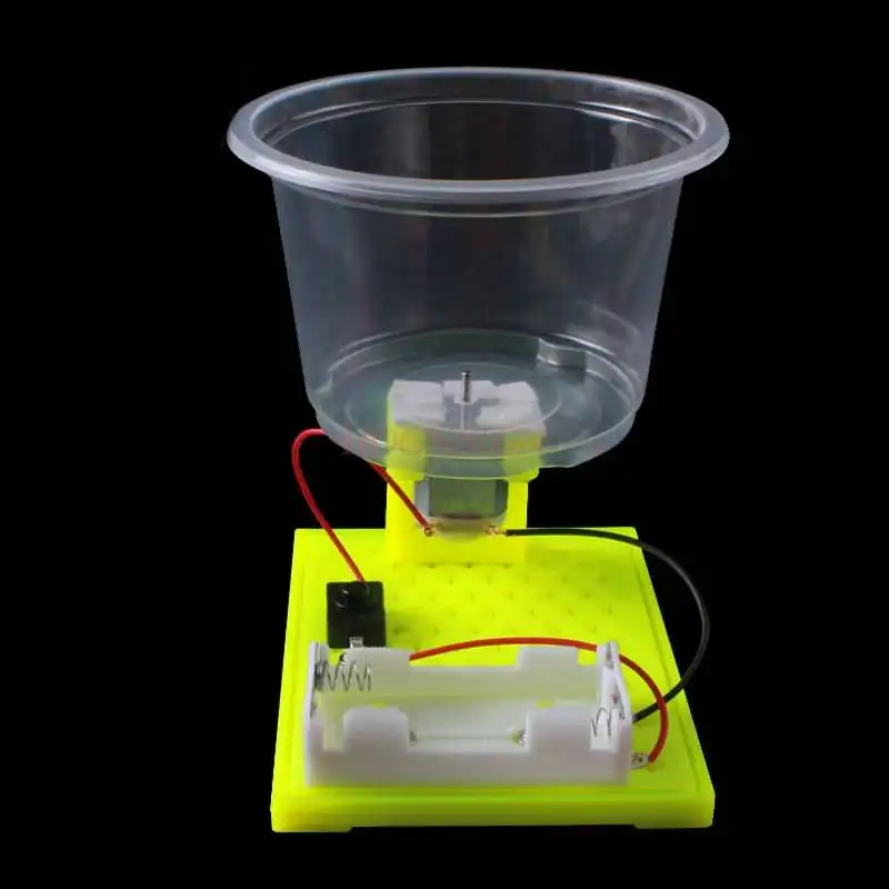 Equipamento de experimento físico Tecnologia de secador de rotação feita por você mesmo materiais de invenção de pequena produção Ciências da escola primária