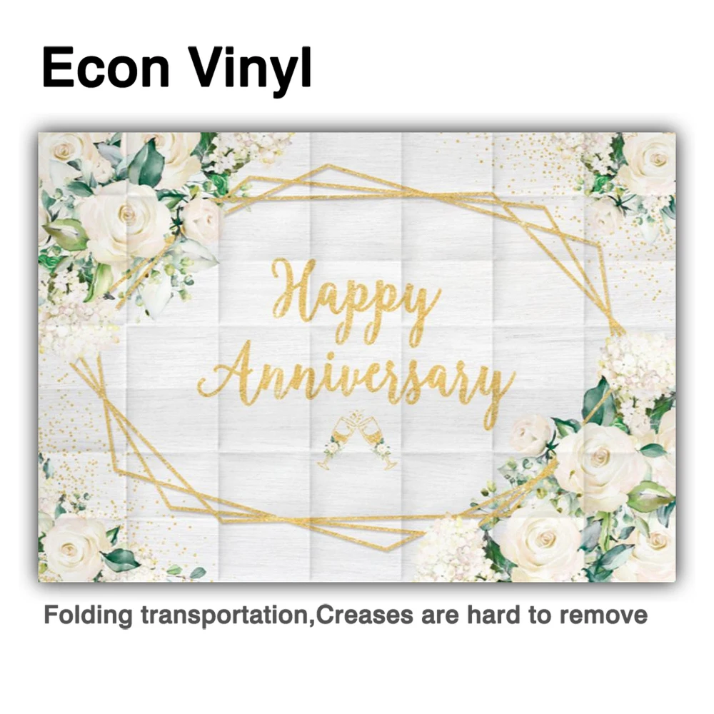 Фон для студийной фотосъемки Allenjoy с изображением белого золотого цветка свадьбы любви романтического цветочного шампанского