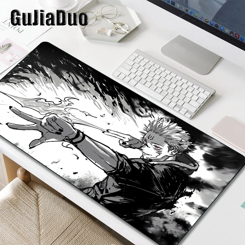 

GuJiaDuo Jujutsu Kaisen Anime Mouse Pad Laptop Large Table Pad Pc Cushion Gaming Room Accessories Comics Mousepad Gamer Desk Mat